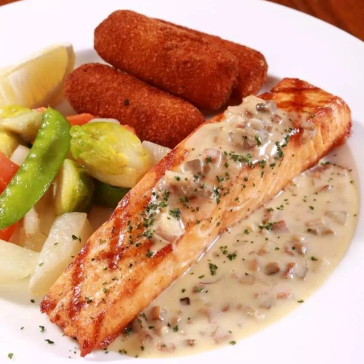 Grilled salmon